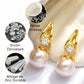 💐50% DE RÉDUCTION ! Boucles d’oreilles perles scintillantes – Cadeau tendance pour elle 💝🎁【Offre Limitée】