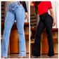 ✨ Silhouette Allongée & Stylée - Jean Taille Haute Évasé - Effet Gainant et Jambes Infinite 【Promo -50%】