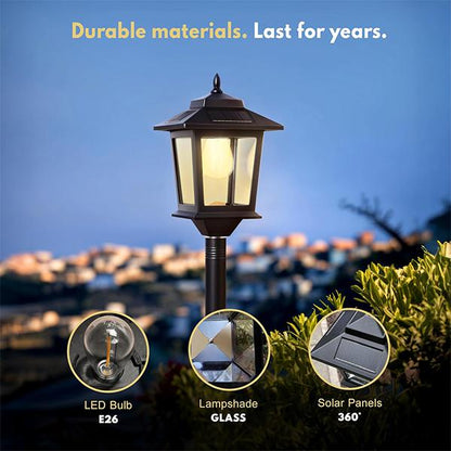 💐50% DE RÉDUCTION ! Lampadaire Solaire pour Porche – Accueil Lumineux & Écologique 🌙🔋【Prix Spécial】