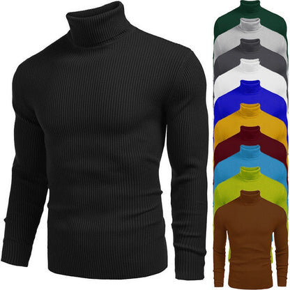 🔥 DERNIER JOUR – 60% DE RÉDUCTION ! Pull Col Roulé Homme en Fourrure de Lapin – Ultra-Doux, Coupe Slim & 14 Coloris