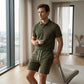👕 PROMO LIMITÉE 50% DE RÉDUCTION ! ✨ Ensemble d'Été 2 Pièces Homme – Short, Confortable ✨