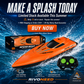🎮🚢 PROMO FLASH 50% ! Bateau Radiocommandé Haute Vitesse 2.4GHz – Double Moteur, Coque Étanche, 2 Couleurs, 27cm, Parfait pour Piscine & Lac ⚡
