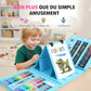 🔥 50% DE RÉDUCTION ! ✨ Kit Artistique 6-en-1 Enfant - 208 Pièces, Chevalet Double Face, Matériaux Sûrs, Idéal pour Développer la Créativité 🎨✨