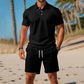 👕 PROMO LIMITÉE 50% DE RÉDUCTION ! ✨ Ensemble d'Été 2 Pièces Homme – Short, Confortable ✨