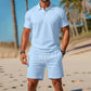 👕 PROMO LIMITÉE 50% DE RÉDUCTION ! ✨ Ensemble d'Été 2 Pièces Homme – Short, Confortable ✨
