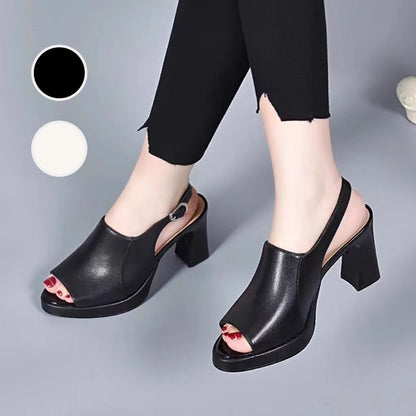 👗🌙🕊️ OFFRE LIMITÉE 50% DE RÉDUCTION! Sandales en Cuir à Talons Hauts Élégantes – Style Polyvalent, Confort – Parfaites avec Robes, Jupes ou Pantalons – Rehaussez Votre Look en Toute Occasion 🌟💃
