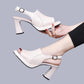 👗🌙🕊️ OFFRE LIMITÉE 50% DE RÉDUCTION! Sandales en Cuir à Talons Hauts Élégantes – Style Polyvalent, Confort – Parfaites avec Robes, Jupes ou Pantalons – Rehaussez Votre Look en Toute Occasion 🌟💃