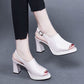 👗🌙🕊️ OFFRE LIMITÉE 50% DE RÉDUCTION! Sandales en Cuir à Talons Hauts Élégantes – Style Polyvalent, Confort – Parfaites avec Robes, Jupes ou Pantalons – Rehaussez Votre Look en Toute Occasion 🌟💃