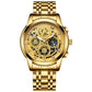 💐50% DE RÉDUCTION ! Montre Homme Étanche Quartz – Design Squelette Résistant 🏊‍♂️💧【Offre Limitée】