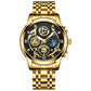 💐50% DE RÉDUCTION ! Montre Homme Étanche Quartz – Design Squelette Résistant 🏊‍♂️💧【Offre Limitée】