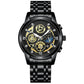 💐50% DE RÉDUCTION ! Montre Homme Étanche Quartz – Design Squelette Résistant 🏊‍♂️💧【Offre Limitée】