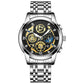 💐50% DE RÉDUCTION ! Montre Homme Étanche Quartz – Design Squelette Résistant 🏊‍♂️💧【Offre Limitée】