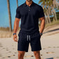 👕 PROMO LIMITÉE 50% DE RÉDUCTION ! ✨ Ensemble d'Été 2 Pièces Homme – Short, Confortable ✨