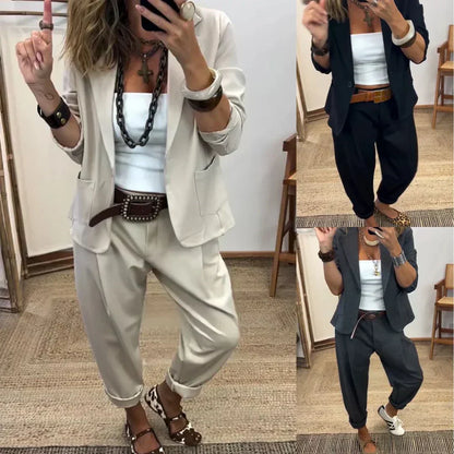 👔 60% DE RÉDUCTION ! Ensemble Tailleur Femme – Coupe Cintrée pour un Look Dirigeant 👠💼【Prix Imbattable】