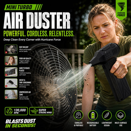 💨🛒 -50% ! 🚗Ventilateur Turbo Puissant 110 000 tr/min – Sans Balais, Multifonction & Compact