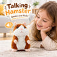 🐹✨ Peluche Hamster Interactif Parlant 15cm – Répétition Vocale Amusante, Hochement de Tête & Peluche Ultra-Douce