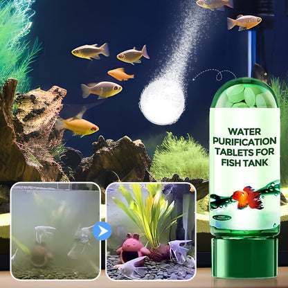 🚀 TOP 2026 | 50K+ Ventes! | Comprimés Nettoyant Aquarium Multi-fonctions | Pour Poissons & Plantes en Santé 🏆【2 Achetés, 2 Gratuit】