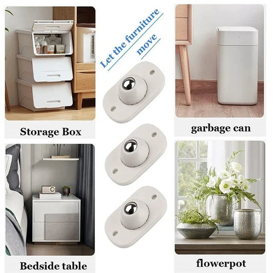 🪑🔧🚀 OFFRE LIMITÉE 50% DE RÉDUCTION! Roues Adhésives Universelles en Acier Inoxydable – Sans Perçage, Adhésif Puissant, Roulement Doux – Déplacez Facilement Canapés, Tables et Meubles Lourds 🛋️💨