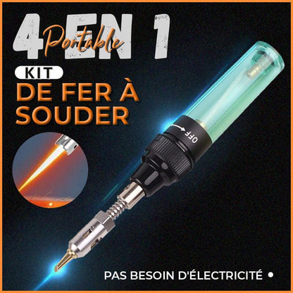 🎄 Promo Noël Éclatante：60 % de réduction !🔥Fer à souder portable 4 en 1 à gaz🔥