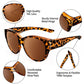 🕶️2025 New Oversized Cat Eye Sunglasses☀️Polarized UV400 Protection