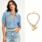 👚 50% DE RÉDUCTION ✨ Chemise boutonnée tricotée à manches courtes – Tissu ajouré, poches poitrine & coupe légère – Parfaite pour un look décontracté ou chic en été – confortable et respirante 🧶