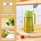 💐50% DE RÉDUCTION ! Pulvérisateur Huile 2en1 – Ouverture Large, Sans Goutte 🫙🧼【Facile à Nettoyer】