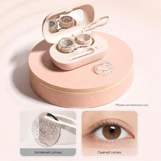 👁️🛒 -50% ! 🧳Étui de Voyage pour Lentilles de Contact – Double Compartiments Étanches, Miroir & Applicateur Inclus