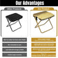🪑 PROMO FLASH : 50% DE RÉDUCTION ! Tabouret Pliant de Camping Compact – Armature en Aluminium, Poches Latérales & Format Plié Réduit for une Assise d'Appoint Facile à Transporter Partout ✨🏕️