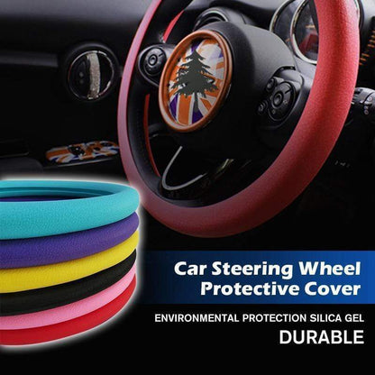 🚗🖐 -60% ! 🎨Housse de Volant en Silicone Premium – Antidérapante, Confortable & Respirante, 32–40 cm
