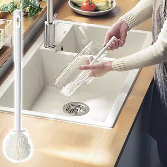 Brosse à long manche 3 en 1 pour nettoyage de gobelets