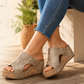 💐50% DE RÉDUCTION ! Sandales Compensées à Soutien Orthopédique – Confort Absolu pour vos Pieds 👣✨【Prix Exceptionnel】