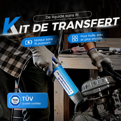 🔈50% DE RÉDUCTION🔋Ensemble Pompe à Huile et Eau Haute Puissance✨Performances Élevées, Portable & Multifonctionnelle💪