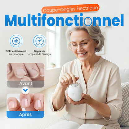 🔥Acheter 1 obtenez 1 gratuit🔥✨60% DE RÉDUCTION ! ✨💅 Ponceuse à Ongles Auto - 3 Vitesses Réglables, Silencieuse, LED Integrée pour Soin Précise