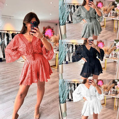 🌸 Collection Printemps 2026 | Combinaison Décontractée en Dentelle 🎁【Stock Limitée】