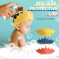 👶🛒 -50% ! 🛁Bonnet de Douche Impérméable pour Bébé – PP + TPE, Ajustable & Couronne Dessin Animé.