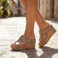 💐50% DE RÉDUCTION ! Sandales Compensées à Soutien Orthopédique – Confort Absolu pour vos Pieds 👣✨【Prix Exceptionnel】