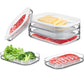 🍱🧊 -60% ! 🌟Boîtes Alimentaires 3 Étages – PET Transparent, Hermétiques & Empilables pour Réfrigérateur Organisé.