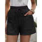 🌾🍃👚 OFFRE LIMITÉE 50% DE RÉDUCTION! Shorts Décontractés en Coton-Lin Unis pour Femme – Double Poches, Taille Élastique, Faciles à Assortir – Idéaux pour le Yoga, les Courses ou les Après-midi Paisibles 🧘‍♀️🛍️