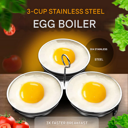 🥚🛒 -50% ! 🍳Cuiseur Vapeur en Inox 304 – Anti-Rouille, Sans BPA & Cuisson Douce Polyvalente
