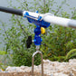 🎣🧲 Support de canne à pêche autobloquant à tourelle – Réglable à 360°, acier inoxydable et maintien stable