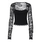 👚 60% DE RÉDUCTION ! T-shirt Fleuri Transparent – Volants Romantiques & Douceur 🌸💕【Offre Flash】