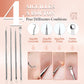 🧴🔍 Kit d’outils pour points noirs et boutons – 4 pièces, embouts de précision et loupe 15x