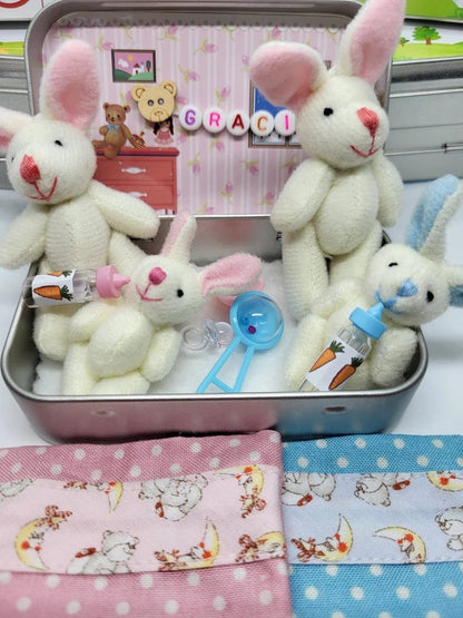 🐣 ACHETEZ 1, OBTENEZ 1 GRATUIT ! Peluche Lapin Maman & Bébé – Cadeau de Pâques Trop Mignon 🌸🧺【Offre Spéciale】