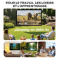 🔥 60% DE RÉDUCTION ! ✨ Écran Projection Portable Extérieur - Pliable et Réglable, Qualité 4K, Soirée Cinéma en Plein Air 🎬🌌