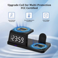 ⚡🔋 -60% ! 🕐Station de Recharge Sans Fil Rapide 7-en-1 avec Horloge – Charge 15W, Multi-Appareils & Éclairage Adaptatif