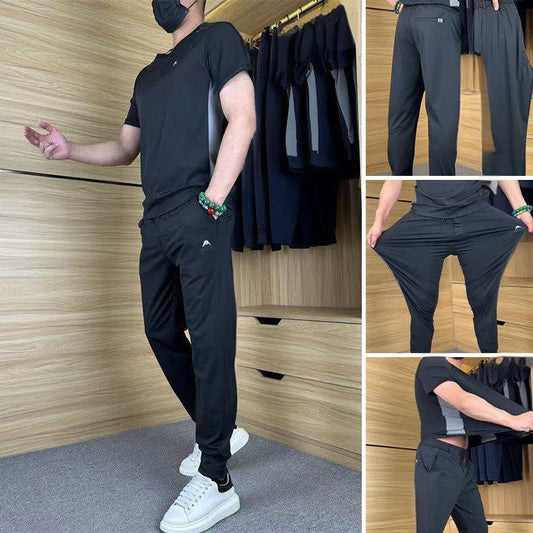 💐50% DE RÉDUCTION – DERNIER JOUR ! T-shirt manches courtes extensible – Liberté de mouvement totale 🧘‍♂️✨【Dernière Chance】