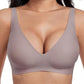 🌸💕 PROMO FLASH 50% ! Soutiens-Gorge Sans Fil Gelée Femme – Bralette Push-Up Sans Couture, Col Profond en V, Confort Quotidien ✨