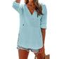 🧥✨ PROMO FLASH 50% ! Sweat à Capuche Oversize Femme Col V – Poche Kangourou, Tissu Coton & Lin, 6 Coloris, Tailles S-XXL, Idéal Plage & Quotidien 🌊