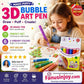🎨✨ Stylos Magiques Popcorn 3D (Lot de 6 Couleurs) – Effet Gonflant à la Chaleur, Relief Moelleux et Formule Non Toxique