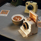 ☕📸 Appareil Photo Rétro pour Latte Art – 100% Mécanique, 30 Pochoirs et Décoration Instantanée